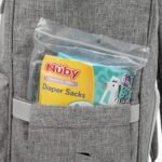Nuby Diaper Disposal Bags for Baby - (6-Pack) 50 Count Disposable Bags - Fresh Baby Powder Scent - Blue - Image 4