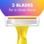 BIC Soleil 3 Colors Women's Disposable Razors With Aloe Vera and Vitamin E Lubricating Strip for Enhanced Glide, With 3 Blades, 14 Count - Image 4