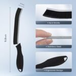 3Pcs Bathroom Cleaning Brush, Hard Bristle Crevice Cleaning Brush with Handle, Gap Brush, Multifunctional Grout Cleaner Brush, Cleaning Tool for Kitchen Household Bathroom Door Faucets Window - Image 3