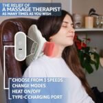3D Massage Pillow - Deep Kneading Shiatsu with Soothing Heat Therapy for Back, Neck & Shoulders - Experience Advanced 3D Deep-Kneading Massage for Muscle Relief and Improved Blood Circulation - Image 4