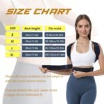 Posture Corrector for Women & Men, Adjustable Back Brace for Neck Shoulder Upper Back Pain Relief, Breathable Back Straightener with Clavicle Support - Strangulation-Free Design - Image 4