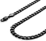 Classic Mens Link Chain Necklace, Cuban Style, Silver, Black or 24K Gold Plated, 316L Stainless Steel Link Chain 19", 21", 23", 26" Inches (6, 8, 10 mm Wide) Branded Gift Box, Men's Jewelry Gift - Image 3