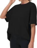 THE GYM PEOPLE Women's Casual Oversized T-Shirts Summer Crewneck Short Sleeve Workout Basic Tee Tops - Image 3