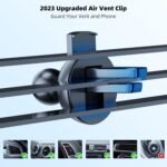 3-in-1 Phone Holder Car, [ Off-Road Level Suction Cup & Clip] Long Arm Suction Cup Holder Universal Cell Phone Holder Mount Dashboard Windshield Vent Compatible with All Smartphones and Cars - Image 6
