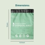 Sirona Disposable Bags for Adult Diapers | Discreet, Locks In Odors, Leak-Proof Adhesive, Environmentally Friendly & Biodegradable | Travel-Friendly Disposal Bags Pack of 10 - Image 5