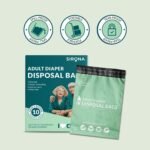 Sirona Disposable Bags for Adult Diapers | Discreet, Locks In Odors, Leak-Proof Adhesive, Environmentally Friendly & Biodegradable | Travel-Friendly Disposal Bags Pack of 10 - Image 6