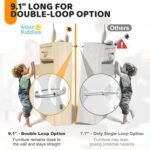 10 Pack Furniture Wall Anchors for Baby Proofing, Anti Tip Furniture Anchors, Secure 400 Pound Furniture, Dresser, Bookcase to Wall Prevent Falling, Earthquake Straps for Child Safety (Black) - Image 5