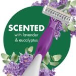 BIC Soleil 4 Escape Scented Women's Disposable Razors, 4 Blades, Comfortable Shave, Lavender & Eucalyptus Scented Handle Shaving Razors for Women, 12 Count - Image 3