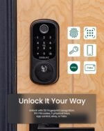 DESLOC Smart Door Lock B200, Smart Deadbolt Lock, Keyless Entry Door Lock, Fingerprint Smart Lock, Smart Locks for Front Door, App Control, Touchscreen Keypad Deadbolts,12-Month Battery, BHMA Grade3 - Image 3