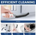 Crevice Cleaning Brushes, Scrub Brush Tool for Hard to Reach Tight Spaces, Home Essentials Cleaning Supplies for Shower, Bathroom, Kitchen, Toilet，Window (2, White) - Image 4