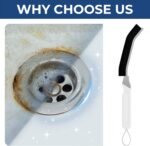 Crevice Cleaning Brushes, Scrub Brush Tool for Hard to Reach Tight Spaces, Home Essentials Cleaning Supplies for Shower, Bathroom, Kitchen, Toilet，Window (2, White) - Image 5