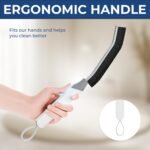 Crevice Cleaning Brushes, Scrub Brush Tool for Hard to Reach Tight Spaces, Home Essentials Cleaning Supplies for Shower, Bathroom, Kitchen, Toilet，Window (2, White) - Image 7