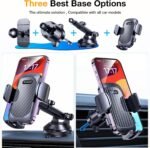 Romuto Phone Holders for Your Car Phone Holder Mount【Super Suction】Cell Phone Mount for Car Accessories for Women Men Windshield/Vent/Dashboard Pad Mount Truck Stand GPS Dash Holder for iPhone Samsung - Image 3