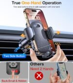 Romuto Phone Holders for Your Car Phone Holder Mount【Super Suction】Cell Phone Mount for Car Accessories for Women Men Windshield/Vent/Dashboard Pad Mount Truck Stand GPS Dash Holder for iPhone Samsung - Image 7