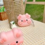 Funny Silicone Cute Butterfly Bow Pig Pattern Case with Keychain for Redmi Buds 3 Pro Cover Case for Women Men for Redmi Buds 3 Pro - Image 7