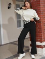 Tanming Women's Lounge Sets 2 Piece Outfits Knitted Pullover Sweater Tops Wide Leg Pants Tracksuit - Image 5