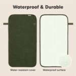 KeaBabies Portable Diaper Changing Pad, Easy Wipe Clean - Foldable Waterproof Baby Changing Mat for Diaper Bag, Compact, Lightweight, 25x13 Newborn, Infant, Baby Changer Travel Essential (Dark Olive) - Image 5