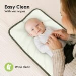 KeaBabies Portable Diaper Changing Pad, Easy Wipe Clean - Foldable Waterproof Baby Changing Mat for Diaper Bag, Compact, Lightweight, 25x13 Newborn, Infant, Baby Changer Travel Essential (Dark Olive) - Image 8