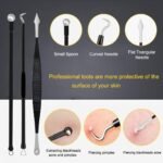 Pimple Popper Tool Kit - Boxoyx 10 Pcs Blackhead Remover Comedone Extractor Kit with Box for Quick and Easy Removal of Pimples, Blackheads, Zit Removing, Forehead,Facial and Nose (Black) - Image 4