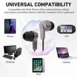 UrbanX R2 Wired in-Ear Headphones with Mic for Xiaomi Redmi 3 Pro with Tangle-Free Cord, Noise Isolating Earphones, Deep Bass, in-Ear Bud Silicone Tips - Image 6