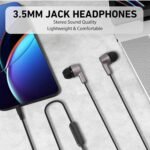 UrbanX R2 Wired in-Ear Headphones with Mic for Xiaomi Redmi 3 Pro with Tangle-Free Cord, Noise Isolating Earphones, Deep Bass, in-Ear Bud Silicone Tips - Image 7