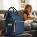 Diaper Bag Backpack, MUIFA Multifunction Waterproof Travel Back Pack Maternity Baby Nappy Changing Bags with Insulated Pockets, Large Capacity, Durable (Navy Blue) - Image 6