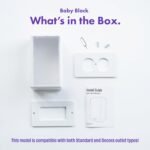 Outlet Cover Box Baby Proofing – Locking Plug Cover Box with Outlet Lock, Childproof Plug Covers for Cords & Power Plugs, Plug Lock Cover for Wall Outlets - Image 4