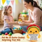 Positive Crochet Taco Birthday Gifts for Women Men Valentines Decor Easter Basket Stuffers Essentials Gift Kids Son Mom Dad Daughter Sister Friend Coworkers Self Care Emotional Inspirational Support - Image 5