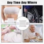 Breathable Feeding Tube Belt, Concealment and Comfortable Gastrostomy G Tube Accessories, Peritoneal Dialysis Belt with Mesh Sponge Pad Black Pd Belts Dialysis for Men Women Adults (White,M) - Image 7