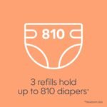 Diaper Genie Bags Refills 270 Count (Pack of 3) Clean Laundry Scent | Diaper Pail Refills with Max Odor Lock | Holds up to 810 Newborn Diapers - Image 4