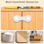 Child Proof Cabinet Locks-(10-Pack) - Child Locks For Cabinets And Drawers,Easy To Install (No Drilling) For Drawers, Cabinet Seat, Toilet Seat, Fridge, Oven, Appliances - Image 4