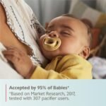 NUK Timeless Comfy Pacifier | 100% Silicone, One-Piece Design | BPA-Free, Gentle on Baby’s Skin | 5-Pack, for 0-6M - Image 7