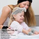 WHAVEL 6PCS Spa Headband and Wristbands Set, Face Wash Headband Wrist Bands for Washing Face Makeup Skincare Hair Band Skin Care Accessories Tools - Image 4