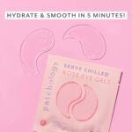 Patchology Serve Chilled Rosé Hydrating Under Eye Patches – Hyaluronic Acid & Antioxidant-Infused Eye Masks to Reduce Dark Circles, Puffiness & Fine Lines - Ideal Skincare Essentials (5 Pairs) - Image 3