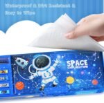 Pop Up Multifunction Pencil Case for Boys(NO LOCK), Cute Cartoon Pen Box Organizer Stationery with Sharpener, Schedule, Whiteboard, School Supplies, Best Birthday Gifts for Kids Teens-Blue - Image 5