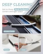 SXhyf Crevice Cleaning Brush - Grout Scrub Brush, House Cleaning Supplies, Gap Cleaning Tools, Home Essentials, Gifts for Women Men, Hard Bristle Crevice Cleaner Brush for Household Use, Bathroom - Image 3