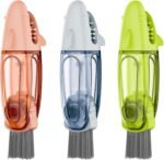 3 in 1 Multifunctional Cup Lid Cleaning Brush, Cup Crevice Cleaning Tools for Tight Spaces, Portable Cup Lid Cleaner Brush for Home, Keyboard, Cup, Pacifier, and Blender (3, Multicolored) - Image 2
