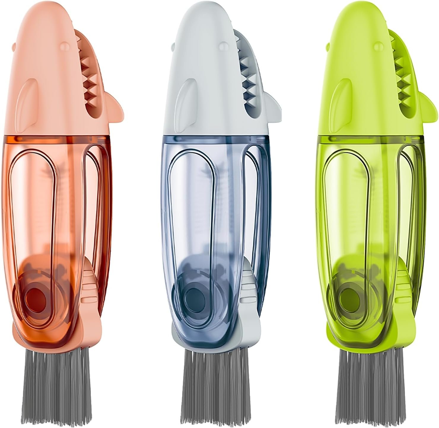 3 in 1 Multifunctional Cup Lid Cleaning Brush, Cup Crevice Cleaning Tools for Tight Spaces, Portable Cup Lid Cleaner Brush for Home, Keyboard, Cup, Pacifier, and Blender (3, Multicolored) - Image 2