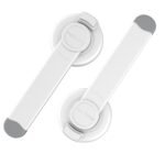 4our Kiddies Baby Toilet Lock (2 Pack) for Child Safety, Baby Proof Toilet Seat Lock with 2 Extra Pallet Fit for Most Standard Toilet, Easy Intallation Toilet Lid Lock with 2 Extra 3M Adhesive - Image 2