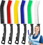 6Pcs Crevice Cleaning Brushes for Household Use, Grout Cleaner Brush, Hard Bristle Groove, Gap Cleaning Tool, Suitable for Hard-to-Reach Regional Spaces（Thick） - Image 2