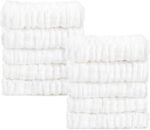 AIDEA Baby Washcloths and Burp Cloths, Absorbent Cotton Muslin Baby Towels, Large Soft Breathable Newborn Essentials for Boys and Girls, Newborn Essentials, White-10 Pack, 10"x10" - Image 2