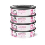 Amazon Brand - Mama Bear Blossoms Scented Diaper Pail Refills for Diaper Genie Pails, 1080 Count (4 Packs of 270 Count) - Image 2
