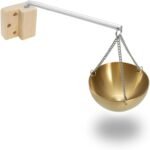 Anbt Sauna Aromatherapy Bowl, Essential Oil Diffuser,Sauna Oil Holder Stainless Steel Bowl Fragrance Diffuser Bowl for Sauna and Spa (Gold) - Image 2