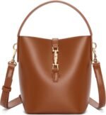 BOSTANTEN Small Bucket Bag for Women Crossbody Bags Trendy Vegan Leather Shoulder Purses Designer Ladies Handbags - Image 2