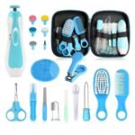 Baby Grooming Kit - 26 in 1 Nursery Essentials Baby Registry Shower Gift for Newborns, Infants, Toddlers, Boys, Girls Kids-Safety Baby Comb, Brush, Finger Toothbrush, Nail Clippers, Scissors(Blue) - Image 2