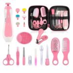 Baby Grooming Kit - 26 in 1 Nursery Essentials Baby Registry Shower Gift for Newborns, Infants, Toddlers, Boys, Girls Kids-Safety Baby Comb, Brush, Finger Toothbrush, Nail Clippers, Scissors(Pink) - Image 2