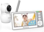 Baby Monitor with Camera and Audio, 4.3'' Video Baby Monitor with 1000ft Long Range and 30-Hour Battery, No WiFi,Night Vision, ECO Mode, 2-Way Talk - Image 2