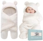 Baby Swaddle Blanket | Ultra-Soft Plush Essential for Infants 0-6 Months | Receiving Swaddling Wrap White | Ideal for Baby Boy Accessories and Newborn Registry | Perfect Baby Girl Shower Gift - Image 2