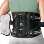 Back Brace for Lower Back Pain Relief, 8X Powerful Lumbar Support for Men Women, Back Support Belt with 3D Pad, Breathable Back Support Brace with Adjustable Strap for Herniated Disc, Sciatica, Green Size M - Image 2