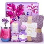 Birthday Gifts for Women, Valentines Day Get Well Self Care Gift with Flannel Blanket, Retirement Gifts Relaxing Spa Basket Set for Grandma, Mom, Sister, Wife, Girlfriend, Her, Teacher Anniversary - Image 2